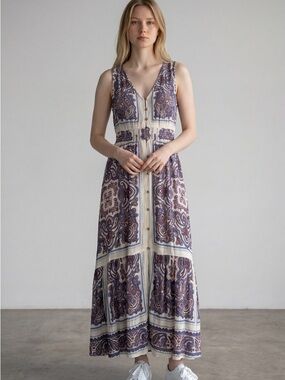 Lucky Brand Paisley Maxi Dress